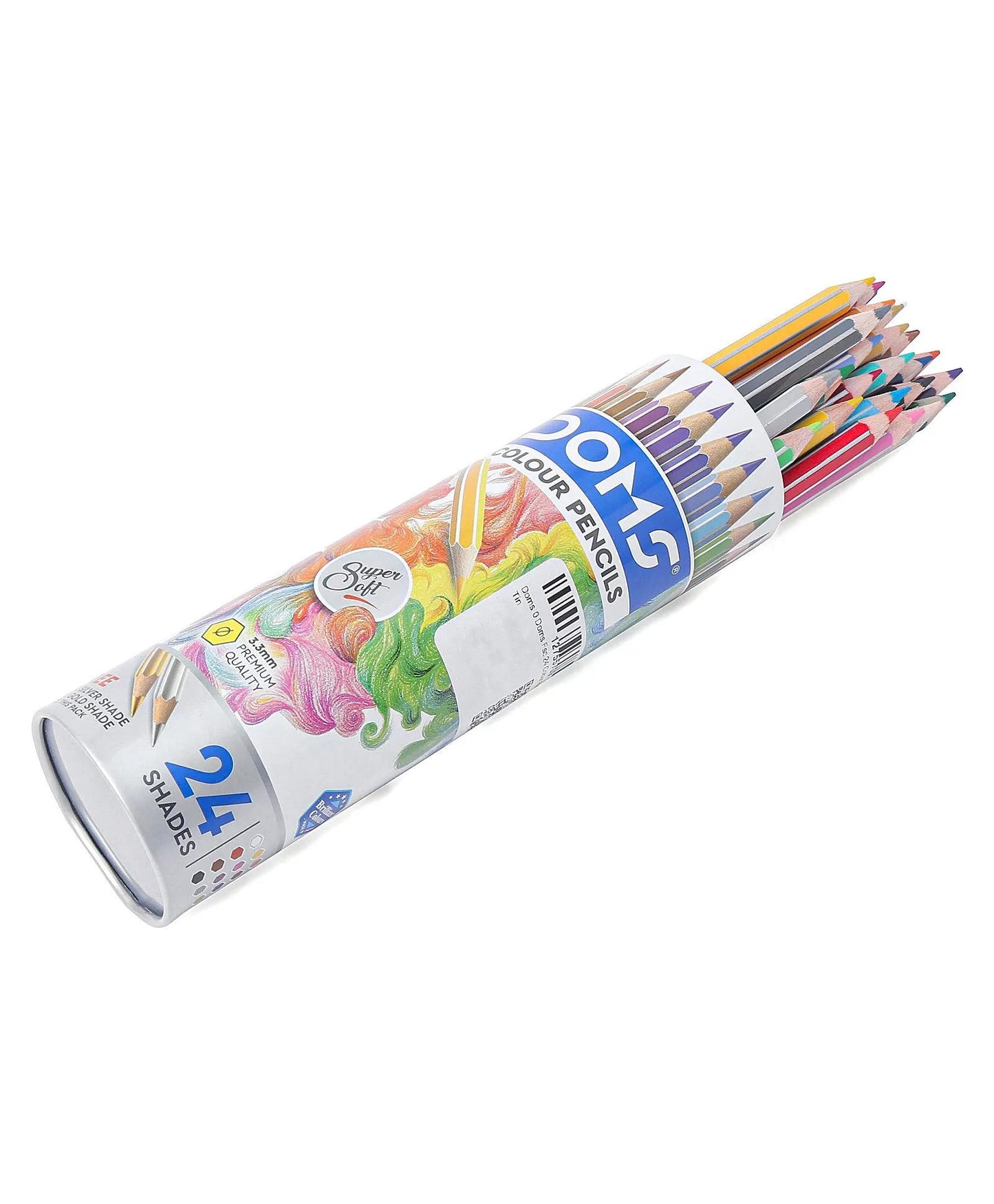 DOMS FSC 24 PENCIL ROUND TIN