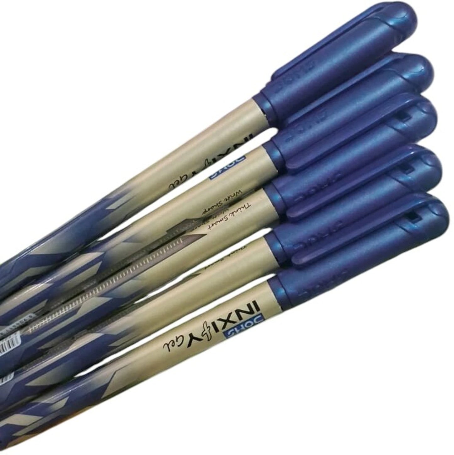 DOMS INXIFY GEL PEN BLUE 5 PCS POUCH- FOIL