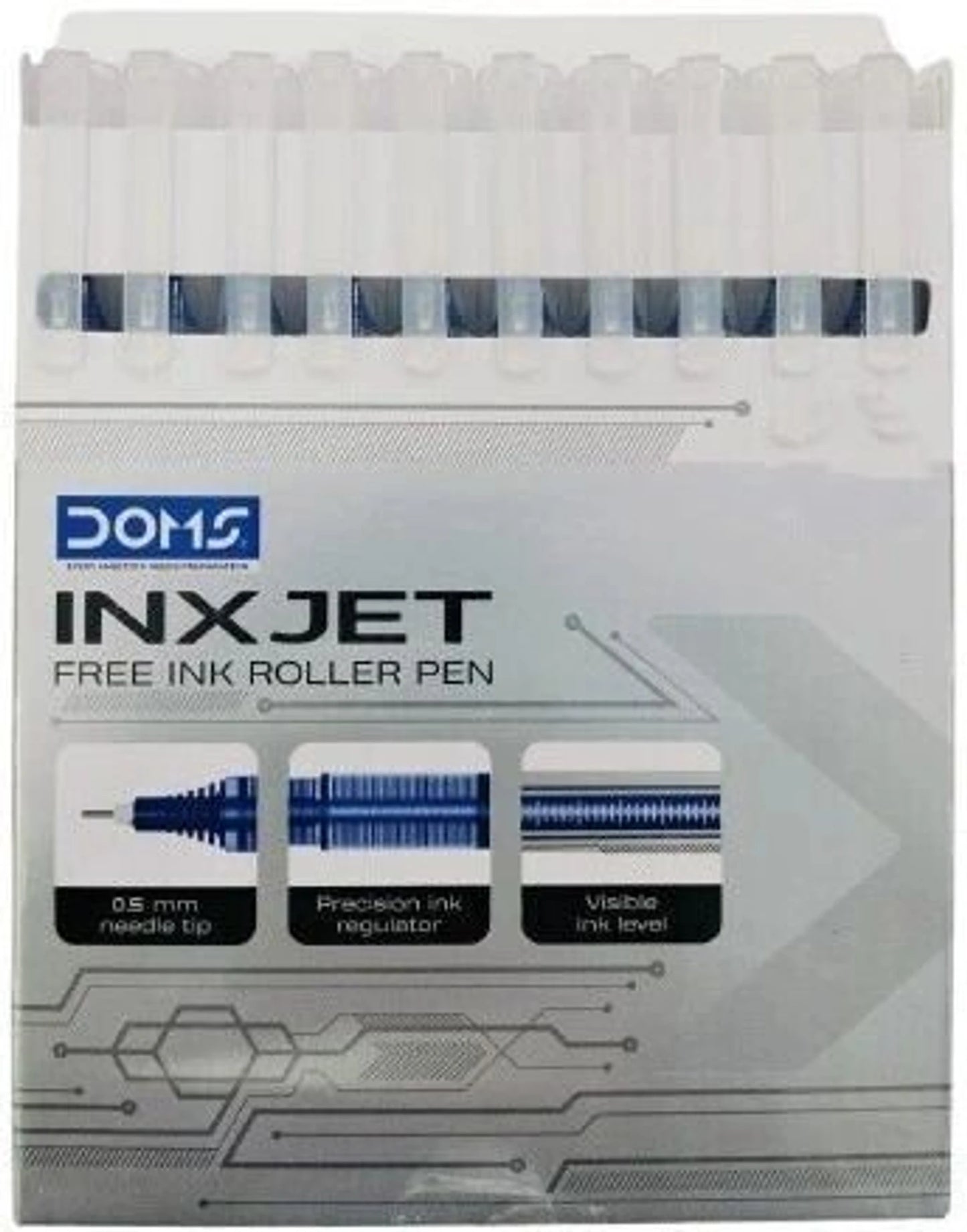 DOMS Inxjet Roller Pens (10 Pc Pack)