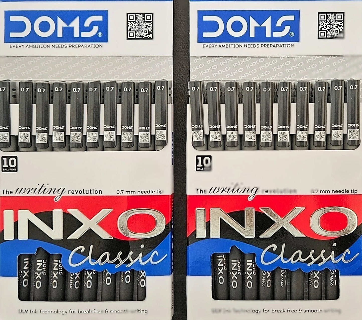 DOMS INXO CLASSIC PEN BLACK 10 PCS PACK