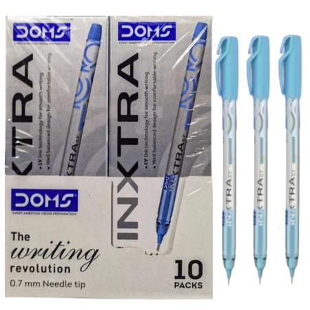 DOMS INXTRA BALL PEN BLUE 10 PCS PACK