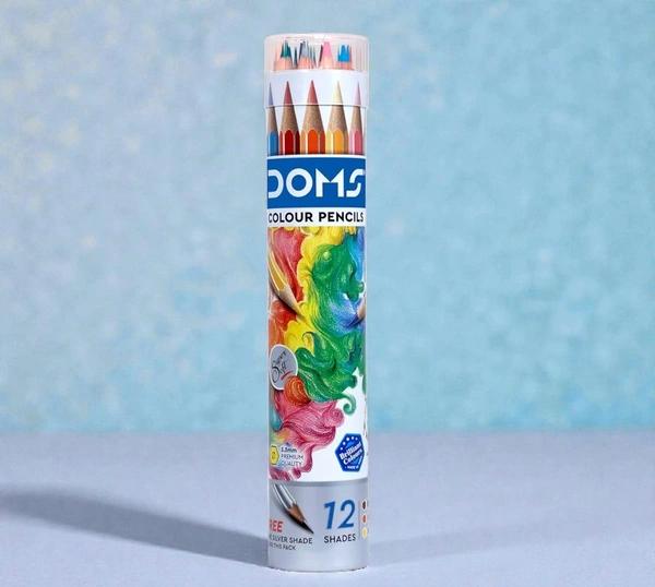 DOMS FSC 12 PENCIL ROUND TIN