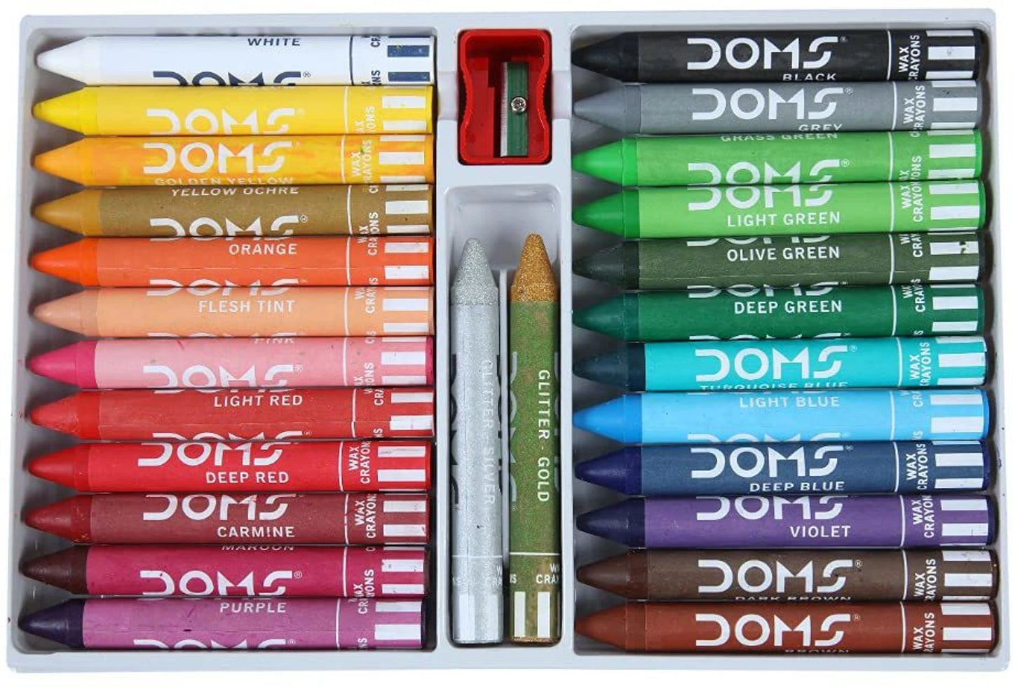 DOMS JUMBO WAX CRAYONS 24 SHADES