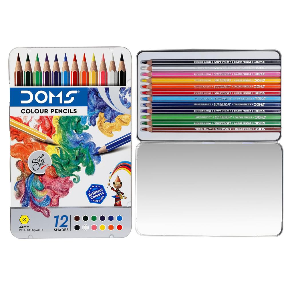 DOMS FSC 12 PENCIL FLAT TIN