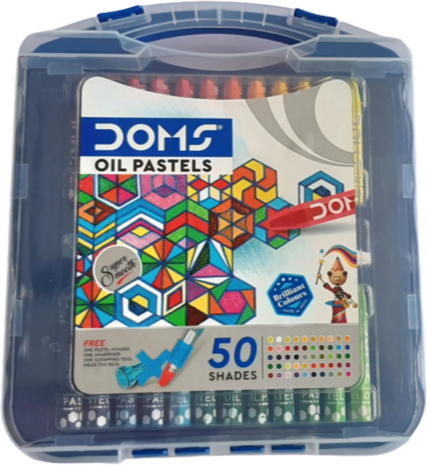 DOMS OIL PASTEL 50 SHADES (HEXAGONAL)