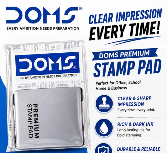DOMS PREMIUM STAMPPAD MEDIUM BLACK
