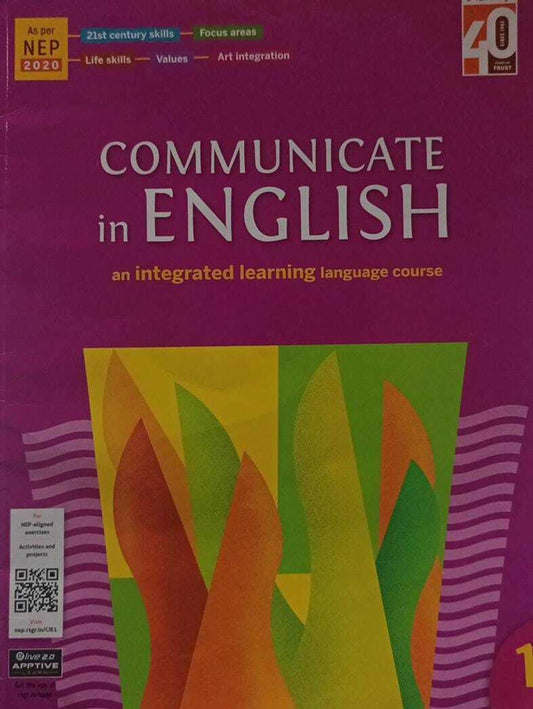 RATNA SAGAR – NEW COMMUNICATE IN ENGLISH  CLASS 1