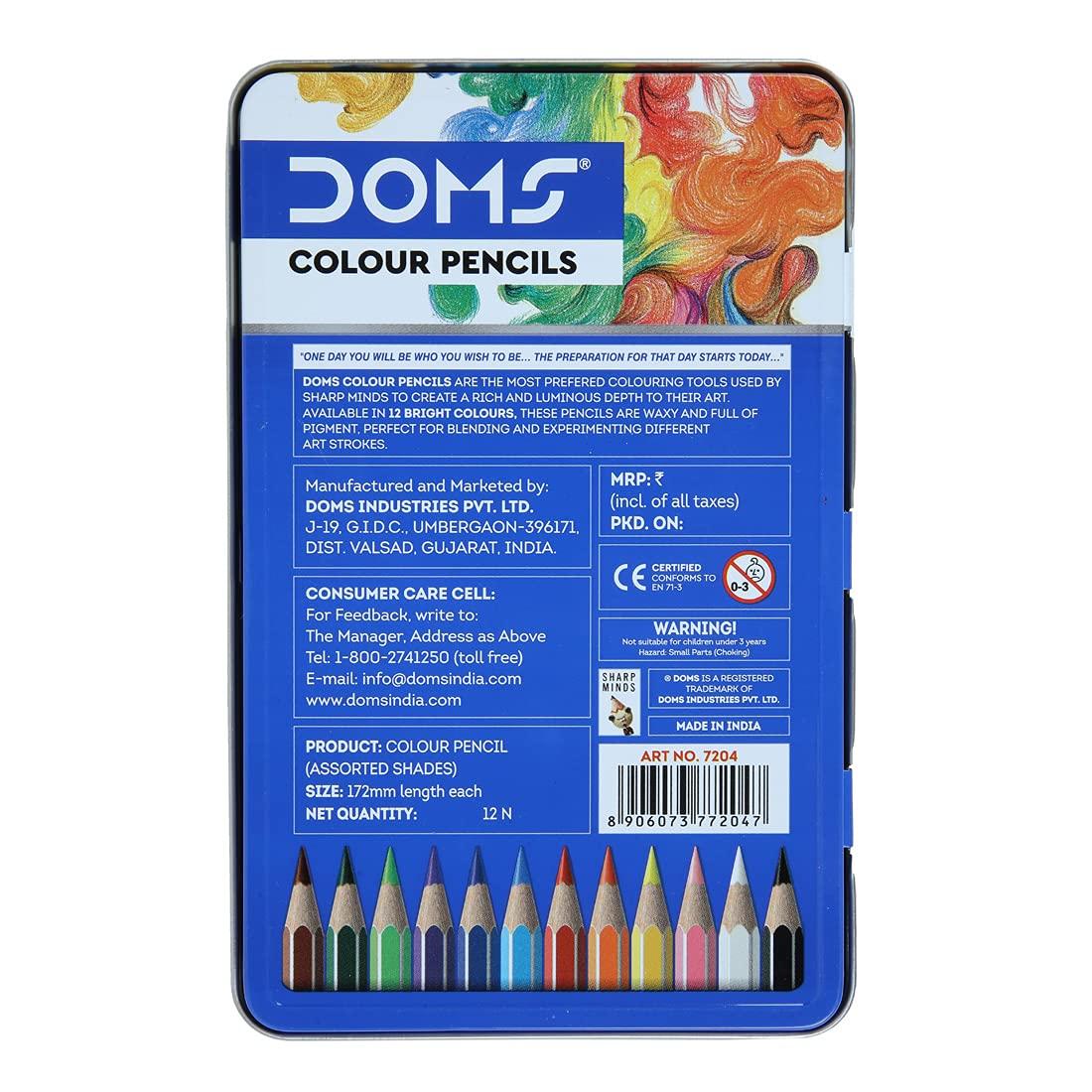 DOMS FSC 12 PENCIL FLAT TIN
